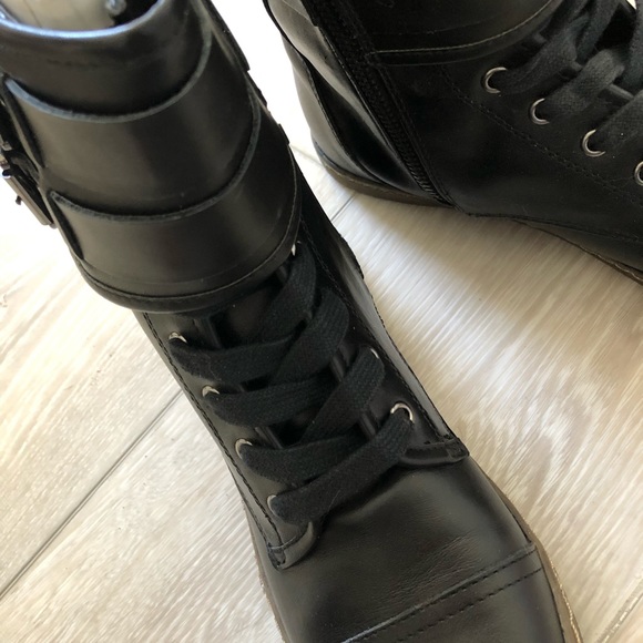 Black leather sneakers. Brand new - Picture 3 of 6